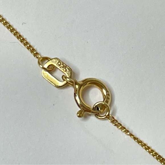 Vintage Gold Over Sterling Chain & Cross Pendant - Picture 4 of 10